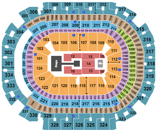 American Airlines Center Nicki Minaj Seating Chart